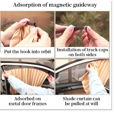 Rèm che nắng xe Mazda CX8 Vải Lụa Cao Cấp Gắn Nam Châm Keo 3M