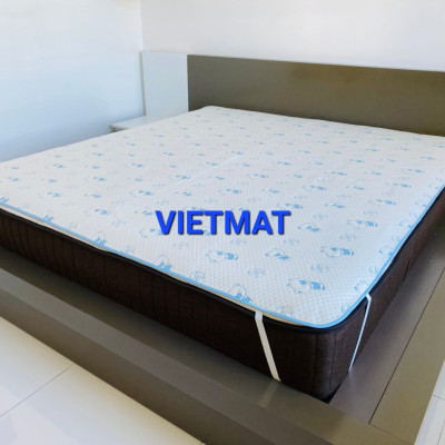 Combo 2 Tấm Lót Chống Thấm VIETMAT Màu Xanh (Size 160 x 200 cm)