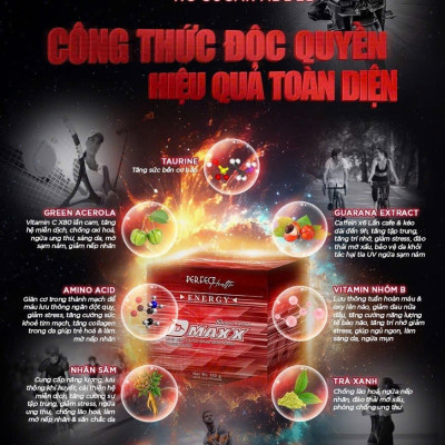 DMAXX thức uống bổ sung vitamin năng lượng không đường DAMODE 83 gói màu đỏ mỗi gói 2,2gr