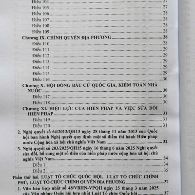 Sách Luật Tổ Chức Chính Quyền Địa Phương – Đơn Vị Hành Chính Cấp Tỉnh và Danh Sách Đơn Vị Hành Chính Cấp Xã của 34 Tỉnh, Thành Phố (V2591T)