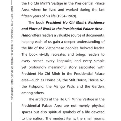President Ho Chi Minh’s Residence  and Place of Work in the Presidential Palace Area - Ha Noi
