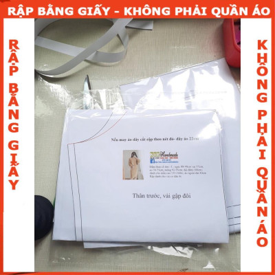 Rập giấy A0 đầm bé gái mã R347