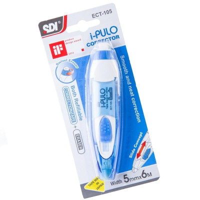 Xóa Kéo 5 mm x 6 m - SDI ECT-105 - Màu Xanh Dương