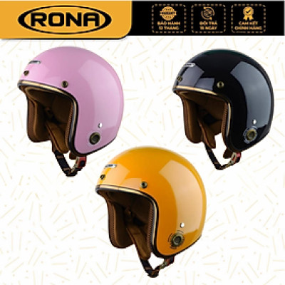 Mũ bảo hiểm 3/4 RONA R8 freesize vòng đầu 55-59cm phù hợp cho nam và nữ đi xe máy