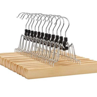  Set 12 chiếc mắc treo quần áo Songmics Trouser Hangers dành cho quần và váy Hàng chính hãng