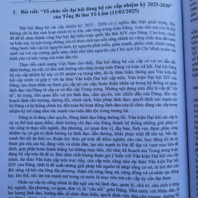 Sách Quy Định Thi Hành Điều Lệ Đảng năm 2025 - V2536D
