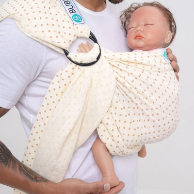 BUBI Ring Sling Gen 1 - Muslin Cotton - Thỏ hồng