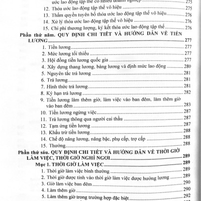 Bộ luật Lao động và Hệ thống thang bảng lương, phụ cấp, chế độ tiền lương, tiền thưởng đối với người hưởng lương làm việc