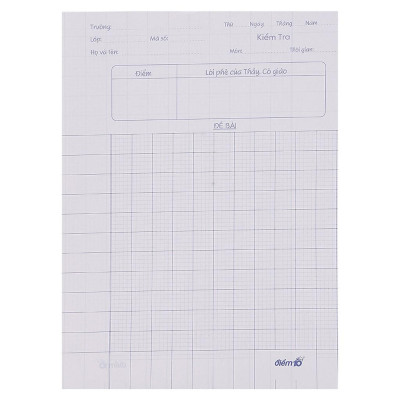 Giấy Kiểm Tra Thiên Long TP-GKT03 5 ô ly vuông