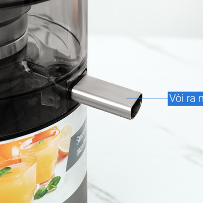 Máy ép trái cây Panasonic MJ-CB600SRA-Ép nhanh nghiền kiệt với mâm xay 100% kim loại - Hàng chính hãng