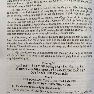 Chỉ Dẫn Áp Dụng Luật Quản Lý, Sử Dụng Tài Sản Công ( sửa đổi, bổ sung ) Năm 2024 - Chế  Độ Quản Lý, Sử Dụng Tài Sản Công Tại Cơ Quan, Tổ Chức, Đơn Vị
