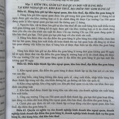 Sách Luật Hải Quan, Luật Thuế Xuất Khẩu, Thuế Nhập Khẩu, Luật Quản Lý Ngoại Thương – Quy Định Về Thủ Tục Hải Quan Đối Với Hàng Hóa Xuất Khẩu, Nhập Khẩu (V2603D)