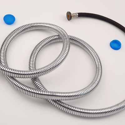 Bộ dây tay sen vuông 3 chế độ chảy chất liệu ABS mạ Chrome Eurolife EL-201SH (Trắng bạc)