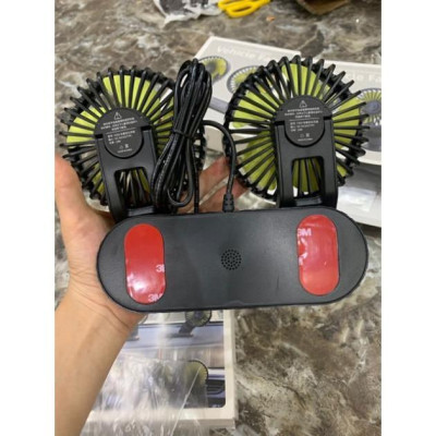  quạt đôi mini 12v cắm tẩu usb trên ô tô - quạt siêu mát cực thơm Bảo Hành Uy Tín Lỗi 1 Đổi 1