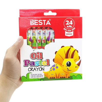 Hộp 24 Bút Màu Sáp Dầu - Besta SD024