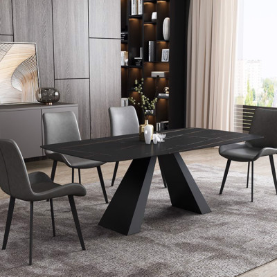 Bàn ăn cao cấp Juno Sofa mặt đá chân A  