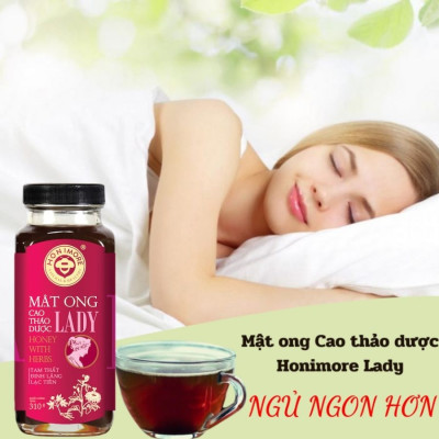 Combo Mật ong cao thảo dược Lady Honimore 310g/chai tặng 1 chai mật ong Hoa Vải Thiều Honimore 360g/chai