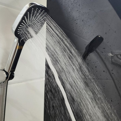 Bộ tay dây sen 3 chức năng chảy, nhựa ABS mạ Chrome Eurolife EL-127SH-T