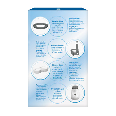 [ AC185 ] Máy hâm sữa tích hợp tiệt trùng đa năng - Dr.Brown