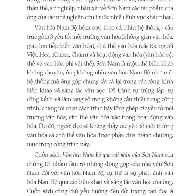 Văn Hóa Nam Bộ Qua Cái Nhìn Của Sơn Nam