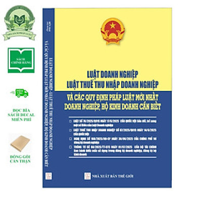 Sách Luật Doanh Nghiệp, Luật Thuế Thu Nhập Doanh Nghiệp Và Các Quy Định Pháp Luật Mới Nhất