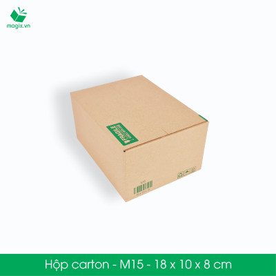 M15 - 18x10x8 cm - 100 Thùng hộp carton 