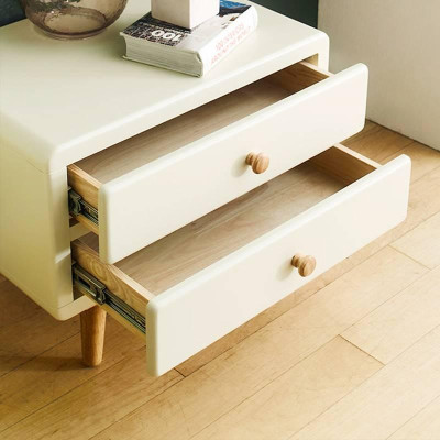 Tủ Đầu Giường 2 Ngăn Kéo Rora IBIE - BSK2ROI - Ivory