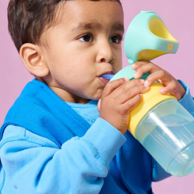 Bình Uống Nước Tommee Tippee On The Go Straw 500ml – Cho Bé Từ 18 Tháng, Hồng