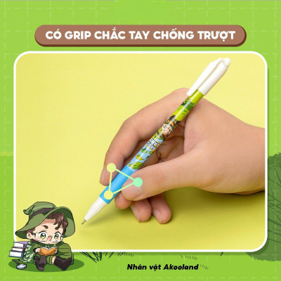 Bút Gel 0.5 mm - Nhân Vật Akooland Tahi - Thiên Long Gel-012/AK - Mực Tím