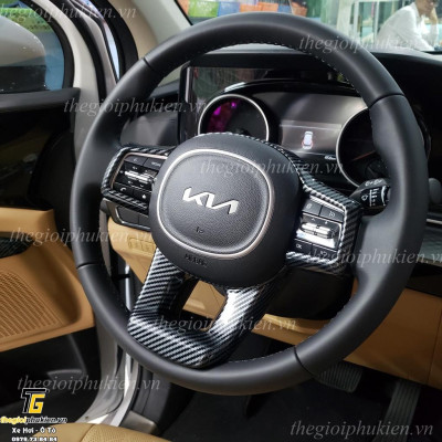 Ốp nội thất nhựa ABS vân Carbon cho Kia Carnival Cao cấp