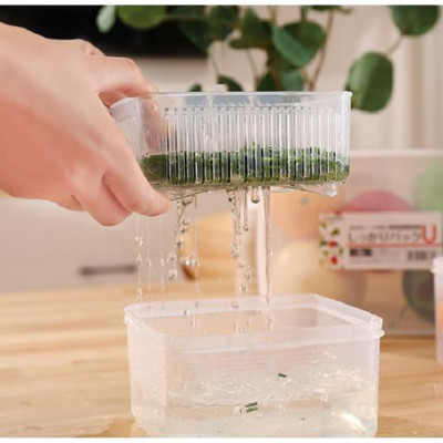 Bộ 3 hộp đựng thực phẩm Nakaya 1100ml vuông - nội địa Nhật Bản