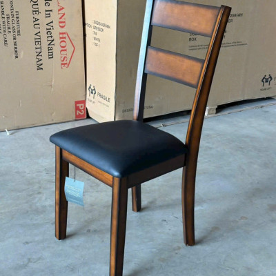 Bộ bàn ăn tròn + 4 ghế SM31CT Tundo KT ( Ngang 107 x Sâu 107 x Cao 76 )cm