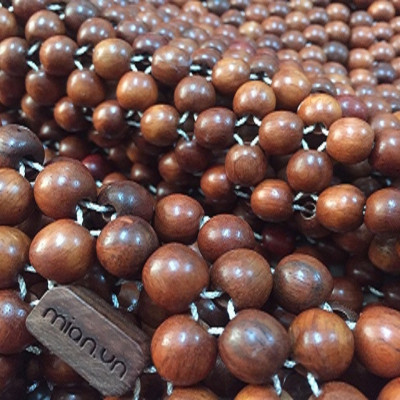 Chiếu Hạt Gỗ Hương Đỏ kích thước 2,2mx2m hạt 1.2cm ( video , hình thật )