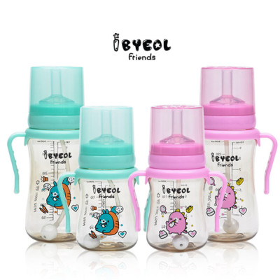Bình ống hút tập uống cho bé IBYEOL Friends PPSU chính hãng Hàn Quốc 200ml/300ml