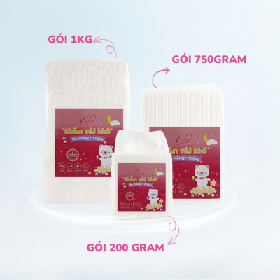 Khăn vải khô đa năng Enjoy cực mềm tiện lợi cho mẹ và bé 750 gram cao cấp