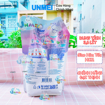 (Chính Hãng Đại Thịnh) Nước giặt D-nee, Nước Giặt Cho Bé Dnee Dạng Túi 3600ml - Loại Mới An Toàn, Tiết Kiệm