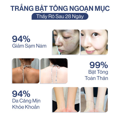 Bột Uống Trắng Da Bật Tone GILAA Glow White Premium Glutathione C (3g x 30 gói)