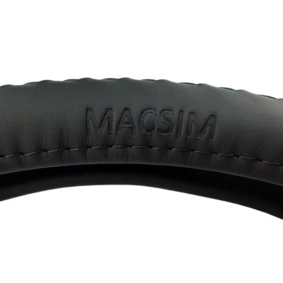 Bọc vô lăng cao cấp chất liệu da thật - Khâu tay 100% size M - nhãn hiệu Macsim mã L15T