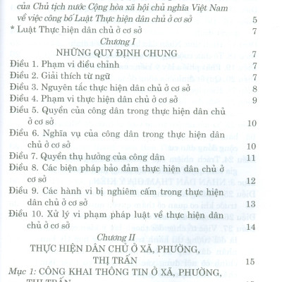 Luật Thực Hiện Dân Chủ Ở Cơ Sở