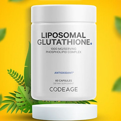 Codeage Liposomal Glutathione 1000mg - Viên Uống Trắng Da, Giảm Nám Sạm - Nhập Khẩu Chính Ngạch Có Tem Phụ, Tem Chống Hàng Giả