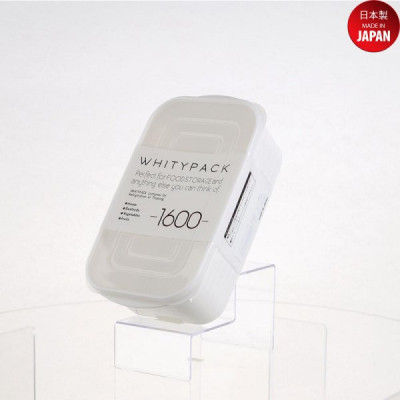 Hộp nhựa nắp mềm Whity Pack 1600ml dùng được trong lò vi sóng - nội địa Nhật Bản