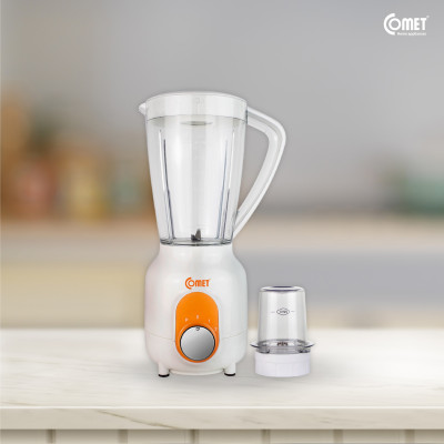 Máy xay sinh tố Comet CM9955 – 2 cối nhựa kháng vỡ, dung tích 1.5L – Công suất 450W, lưỡi dao thép không gỉ – Hàng chính hãng, bảo hành 1 năm