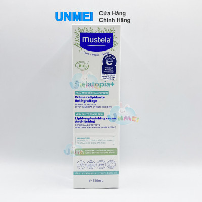 Kem Dưỡng Da Cho Trẻ Sơ Sinh & Em Bé Và Cả Gia Đình Da Chàm Mustela (150ml) Phiên Bản Mới