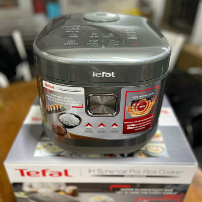 Nồi cơm điện cao tần Tefal RK818A68, Công suất 1200W, Dung tích 1,8 lít, Lòng nồi dạng niêu dày 2 mm với kết cấu là 6 lớp, Hàng chính hãng -  Bảo hành 2 năm
