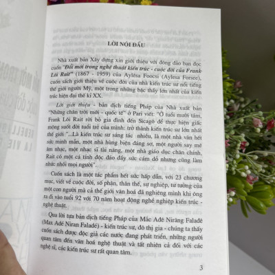 ĐỔI MỚI TRONG NGHỆ THUẬT KIẾN TRÚC CUỘC ĐỜI CỦA FRANK LLOYD WRIGHT - Aylesa Forsee - Đặng Thái Hoàng dịch- NXB NXB Xây Dựng