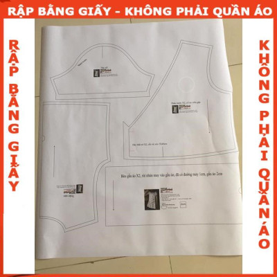 Rập giấy A0 đầm bé gái  mã R253 (BẢN VẼ)