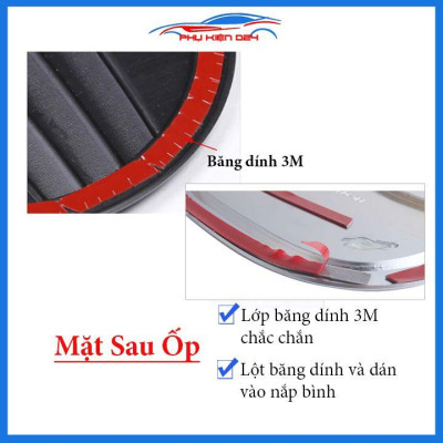 Ốp nắp bình xăng Tucson 2016-2020 vân cacbon chống trầy trang trí ô tô