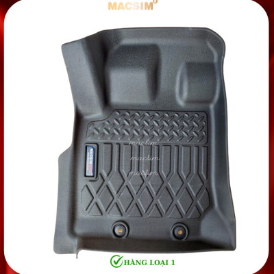 Thảm lót sàn xe ô tô Isuzu MUX 2022+(sd) Nhãn hiệu Macsim chất liệu nhựa TPE cao cấp màu đen