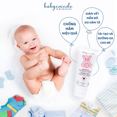 Kem ngăn ngừa hăm Babycoccole chiết xuất hoa cúc, Pathenol và ZnO 0M+ - 75ml