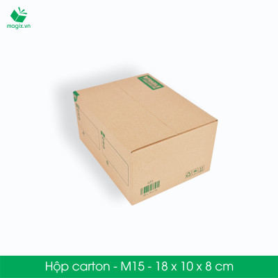 M15 - 18x10x8 cm - 100 Thùng hộp carton 